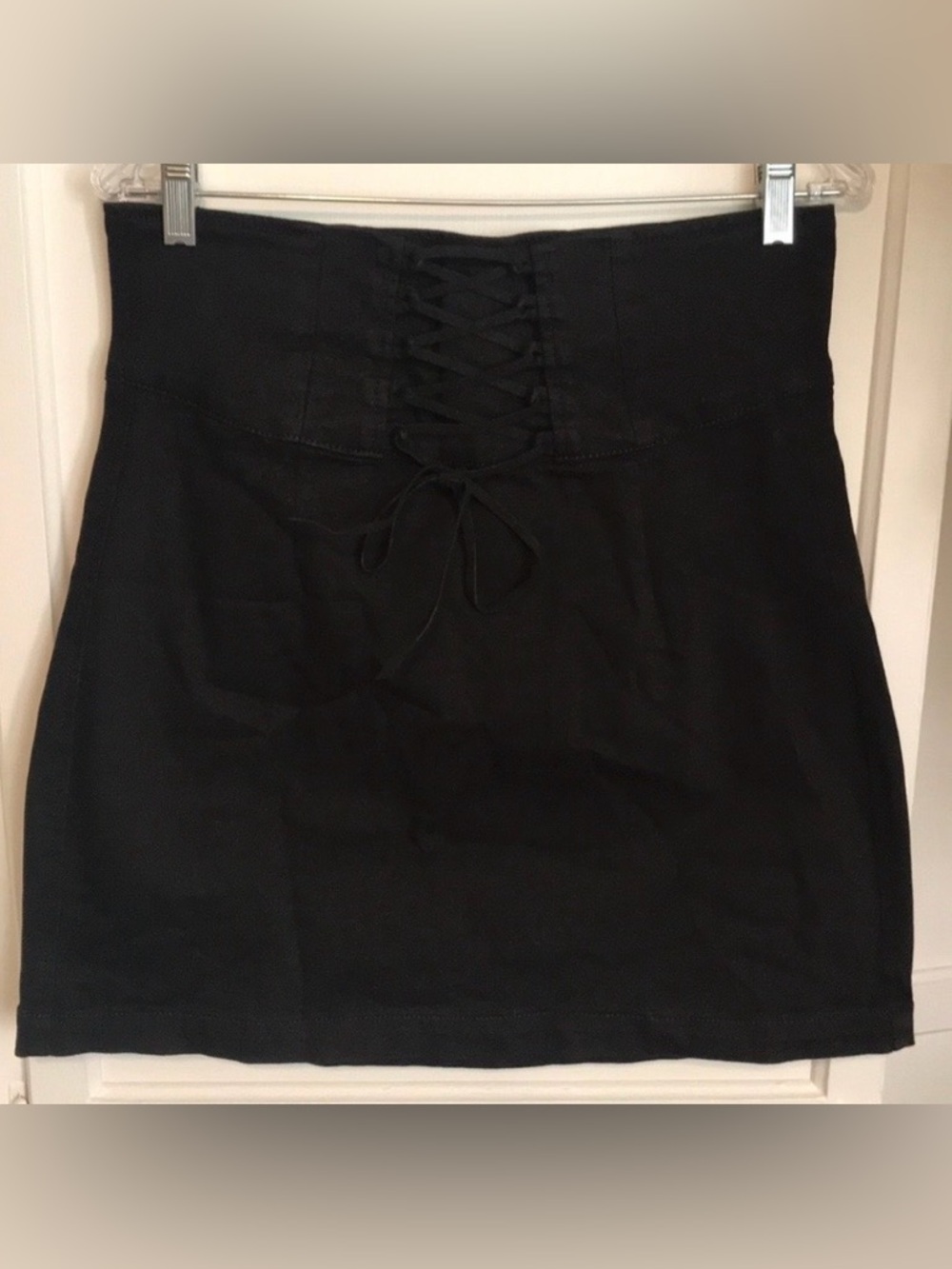 Express Lace Up Corset Mini Skirt Black Size 12